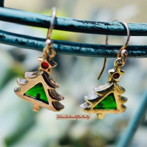 Silpada Christmas Tree Earrings W1468